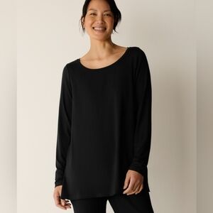 TOMO Black Lagenlook Cotton  Tunic 1 L